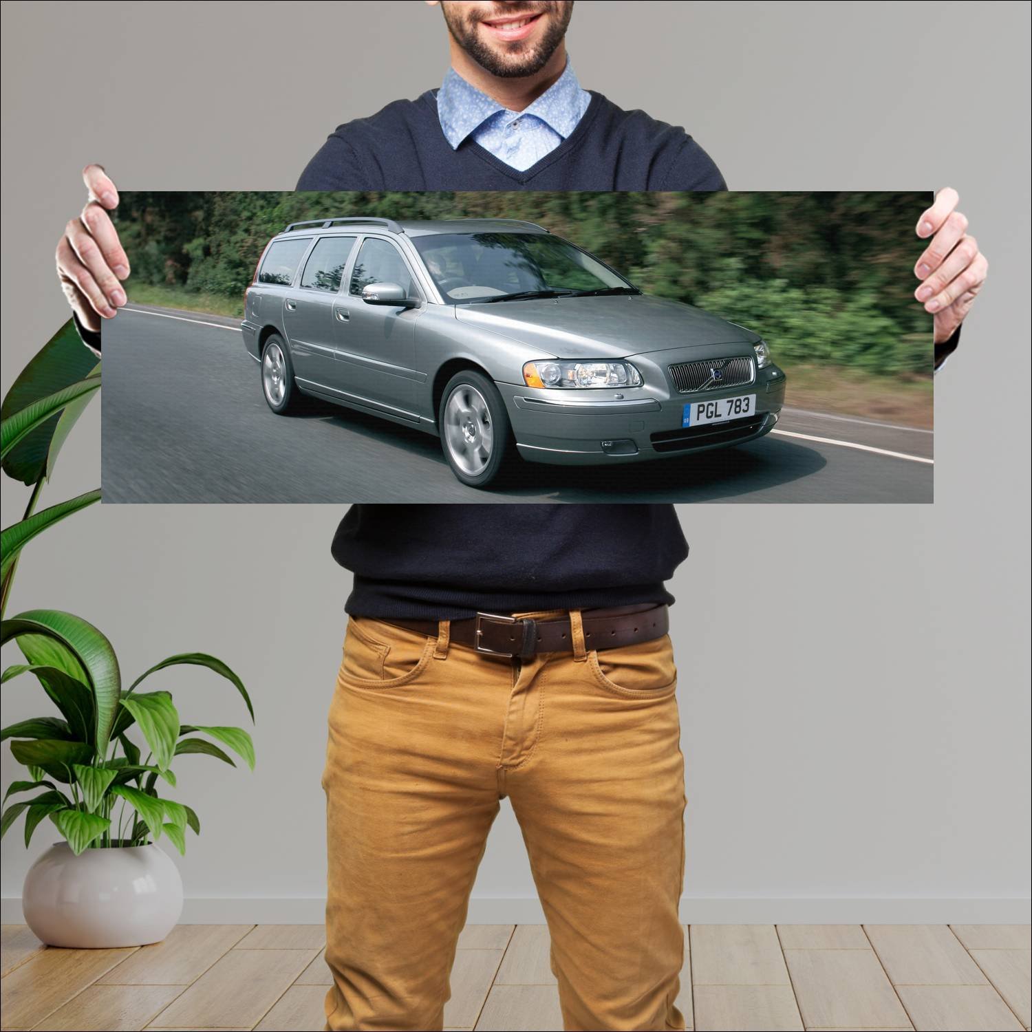 Cuadro grande 30x80cm 2005 volvo v70 uk auto 182 Volvo