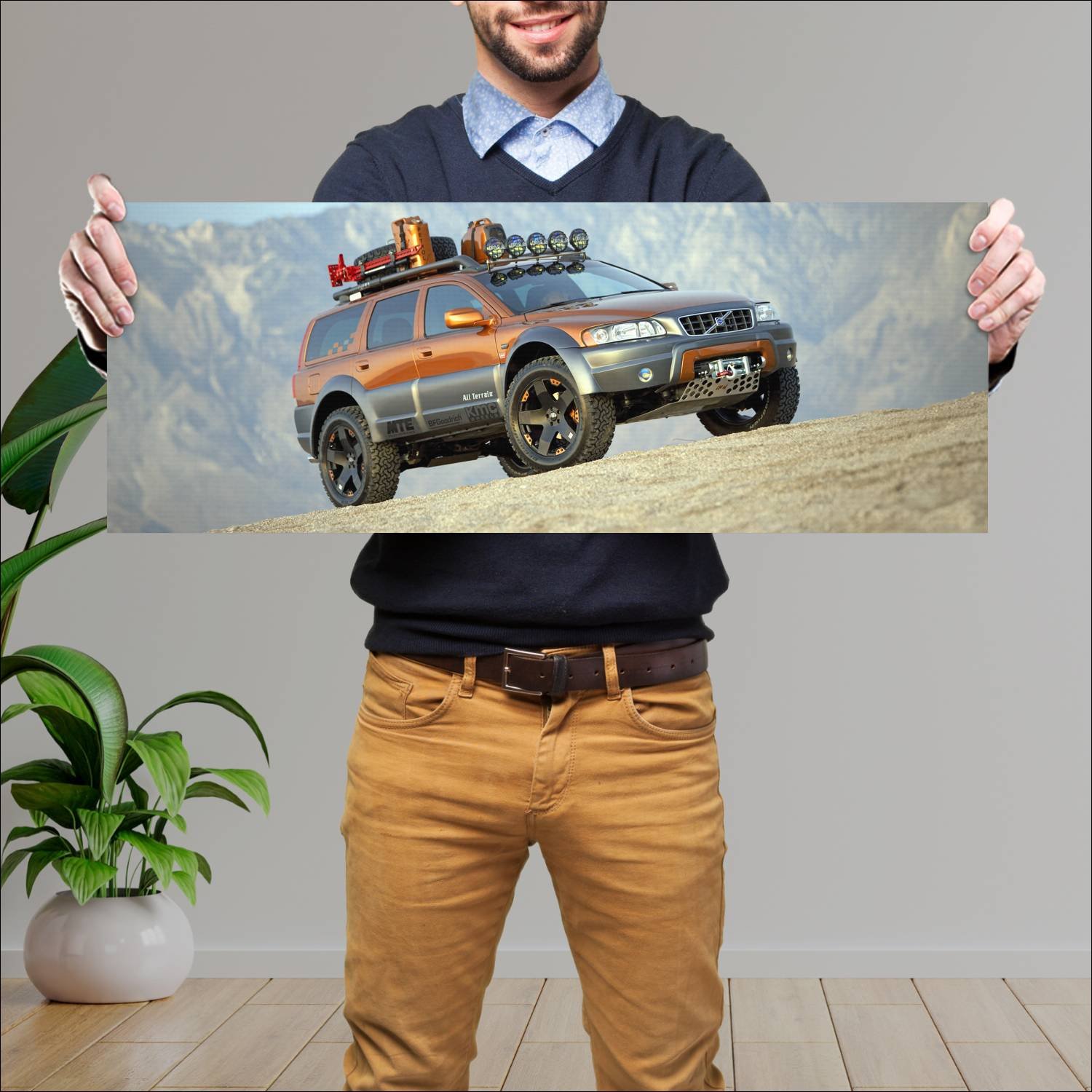 Cuadro grande 30x80cm 2005 volvo xc70 at concept 3 183 Volvo