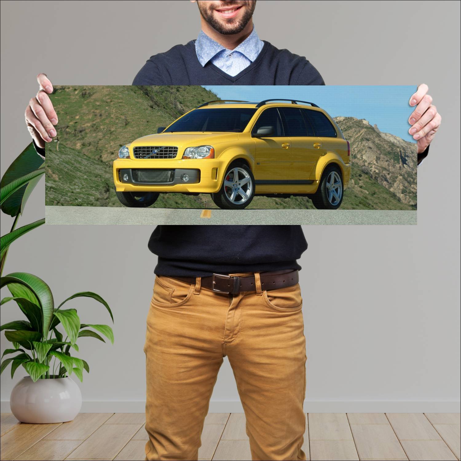 Cuadro grande 30x80cm 2005 volvo xc90 supercharged 184 Volvo