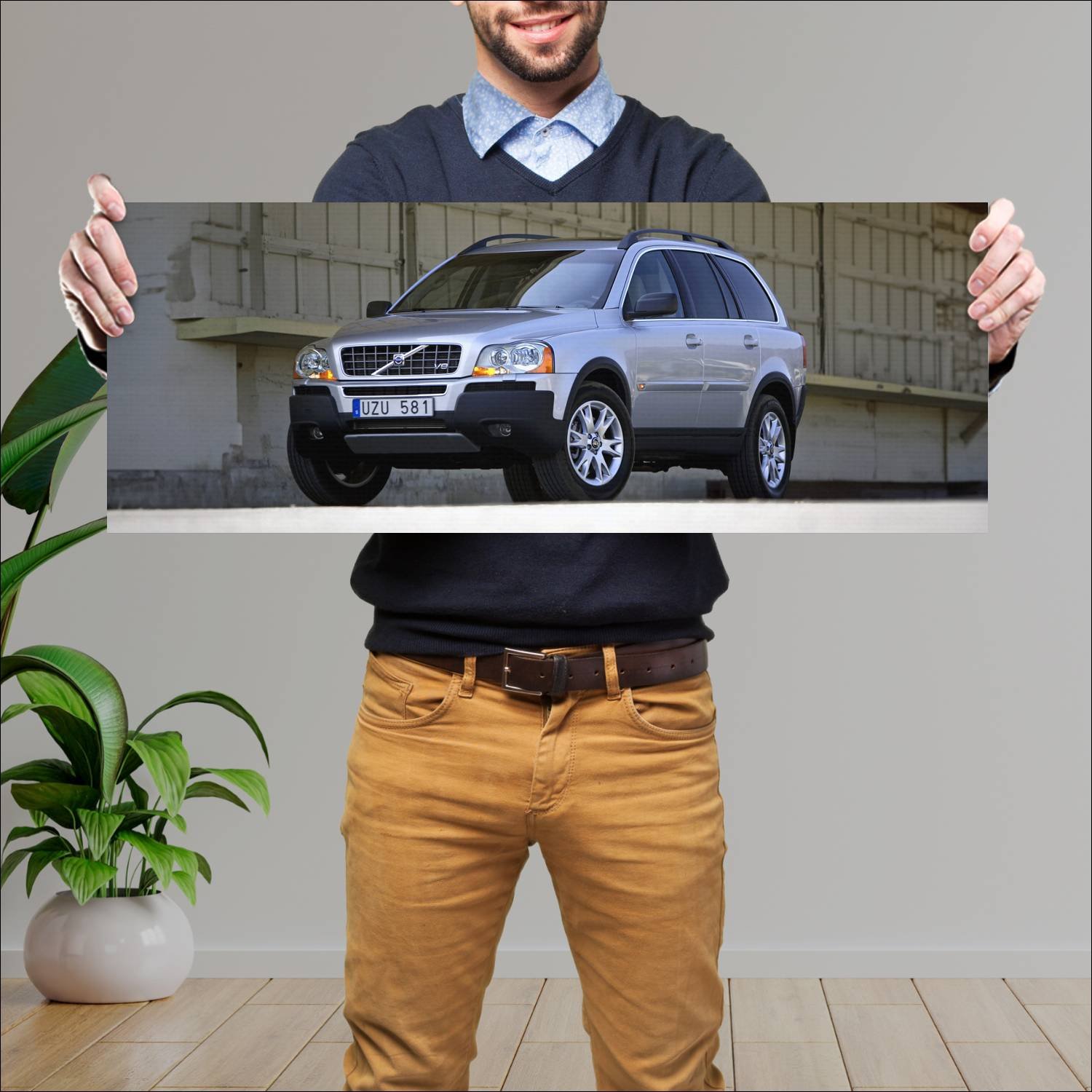 Cuadro grande 30x80cm 2005 volvo xc90 v8 auto 185 Volvo