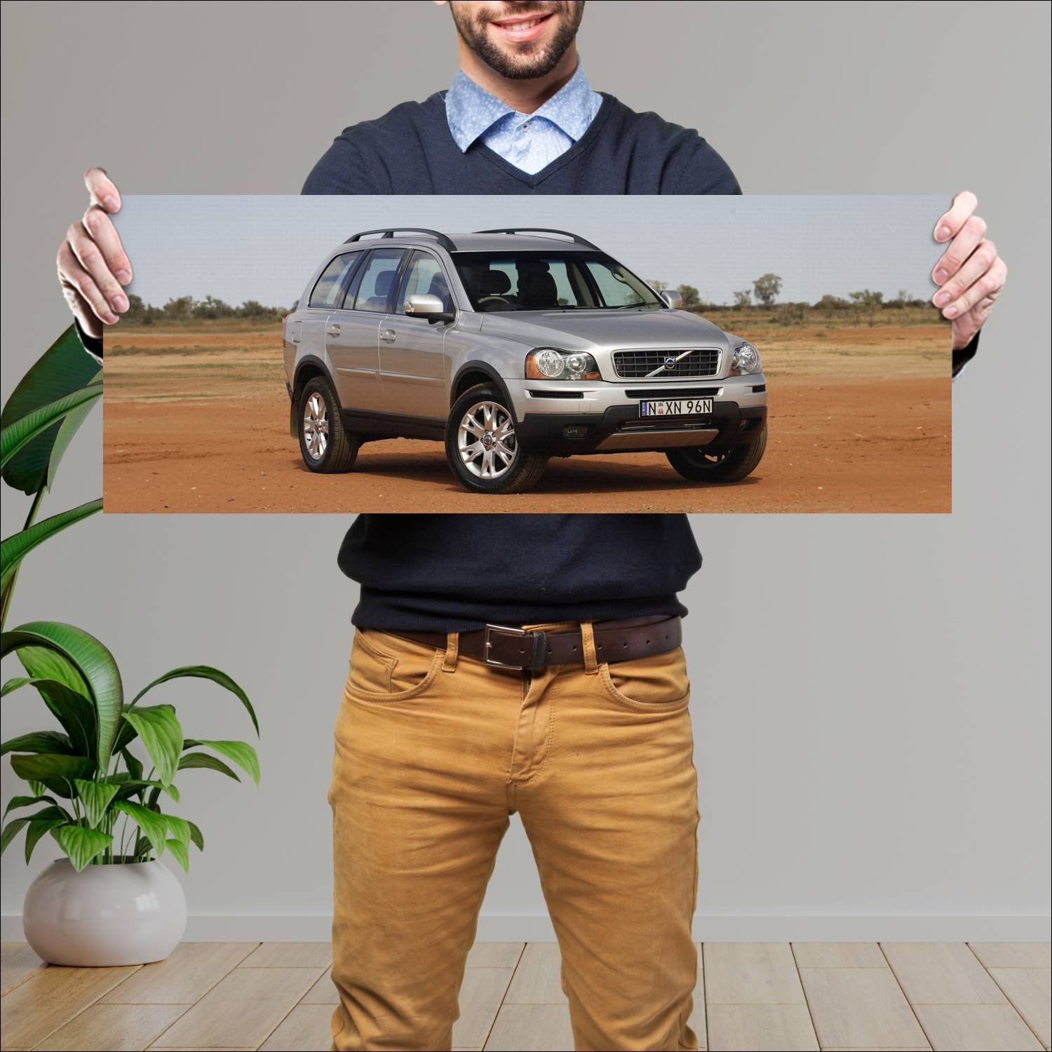 Cuadro grande 30x80cm 2006 volvo xc90 au auto 193 Volvo