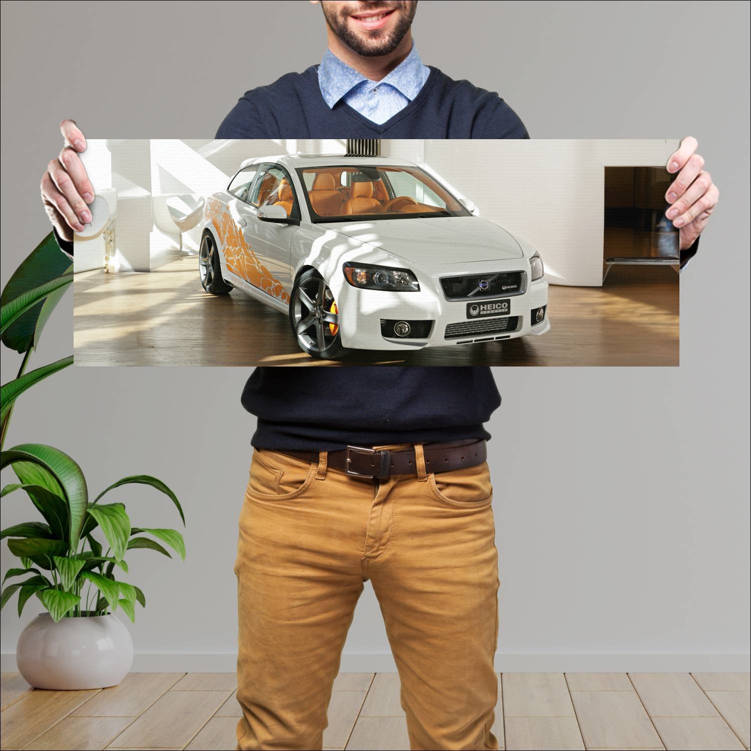 Cuadro grande 30x80cm 2007 volvo c30 heico concept 197 Volvo