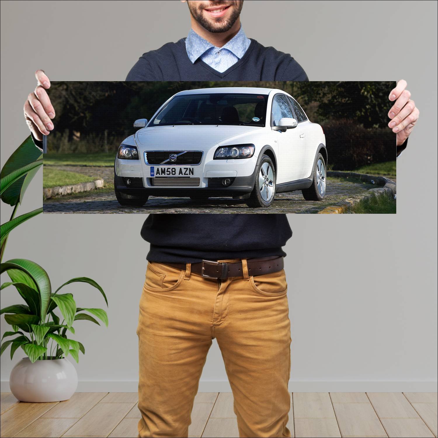 Cuadro grande 30x80cm 2007 volvo c30 uk auto 199 Volvo