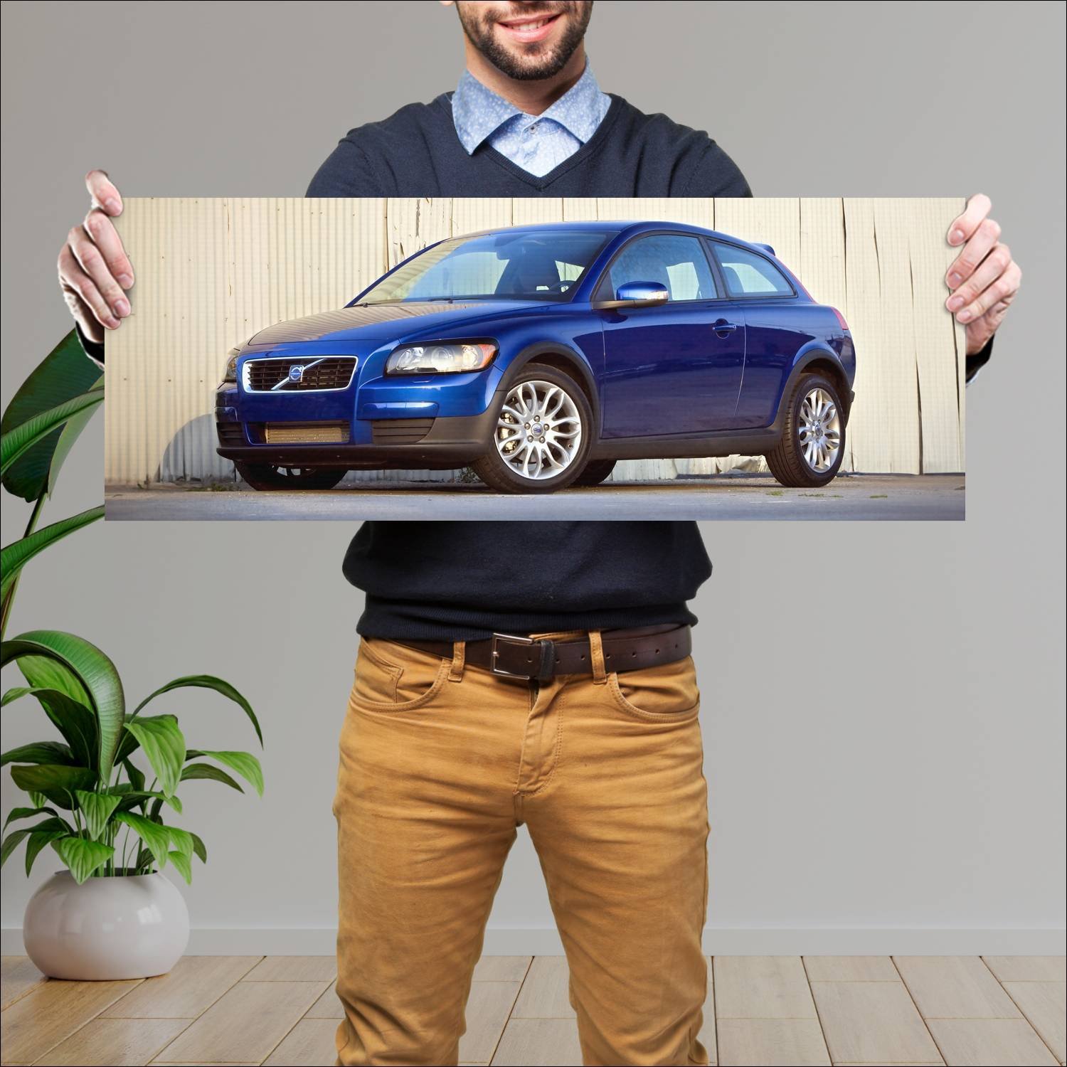 Cuadro grande 30x80cm 2007 volvo c30 us auto 200 Volvo