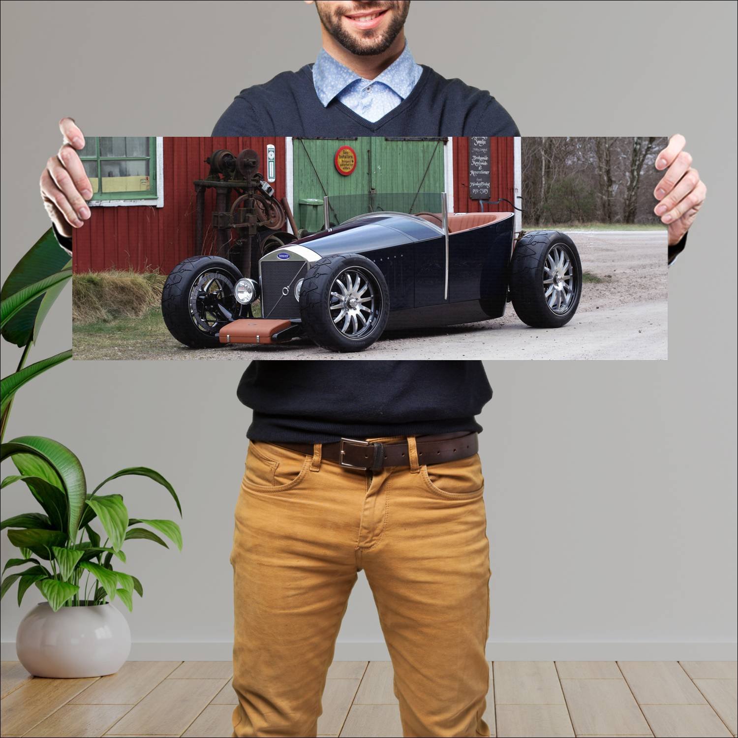 Cuadro grande 30x80cm 2008 volvo jakob hot rod by 241 Volvo