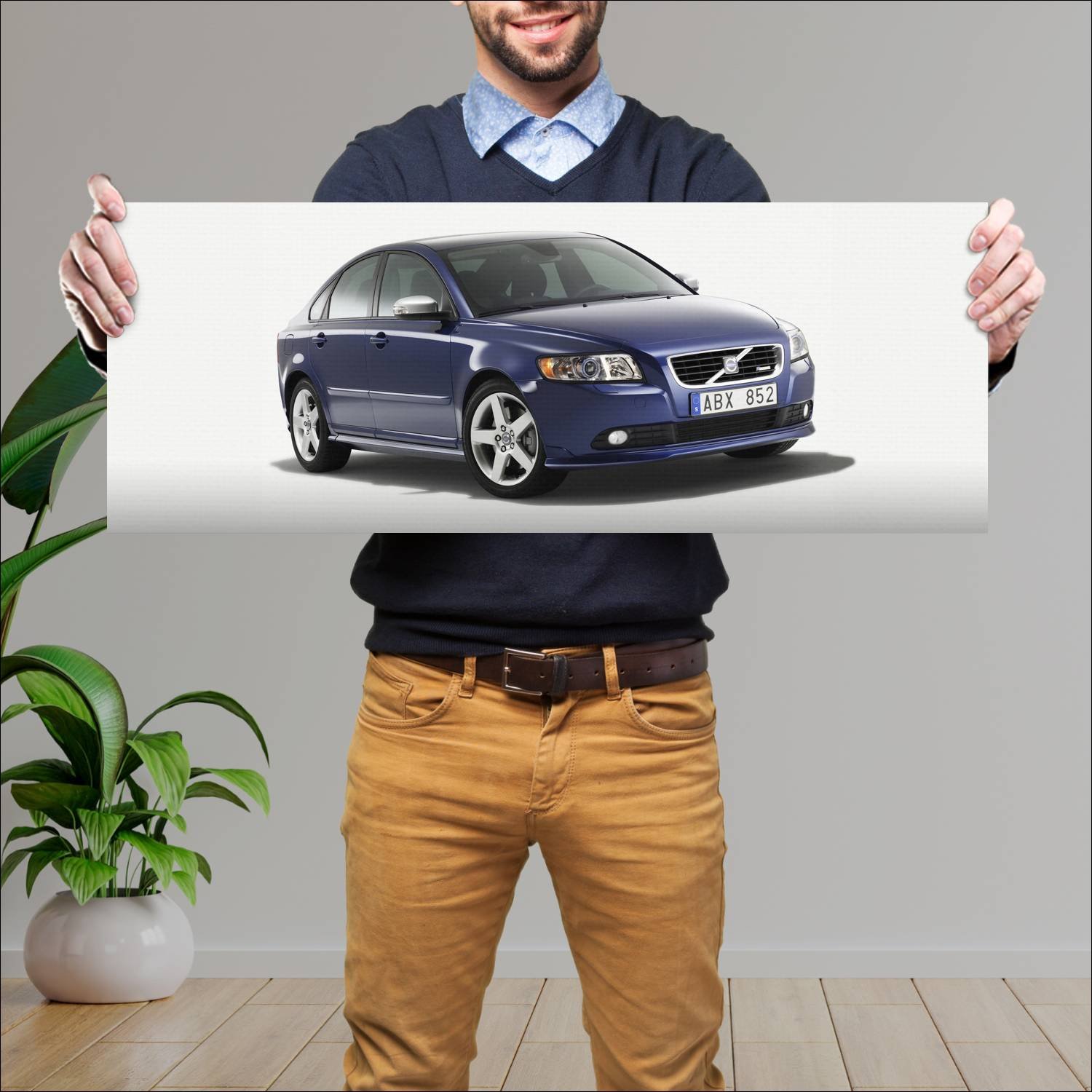 Cuadro grande 30x80cm 2008 volvo s40 r design Volvo
