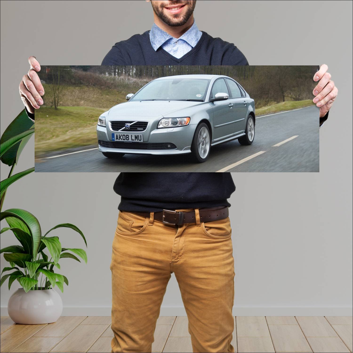 Cuadro grande 30x80cm 2008 volvo s40 r design uk 3 244 Volvo
