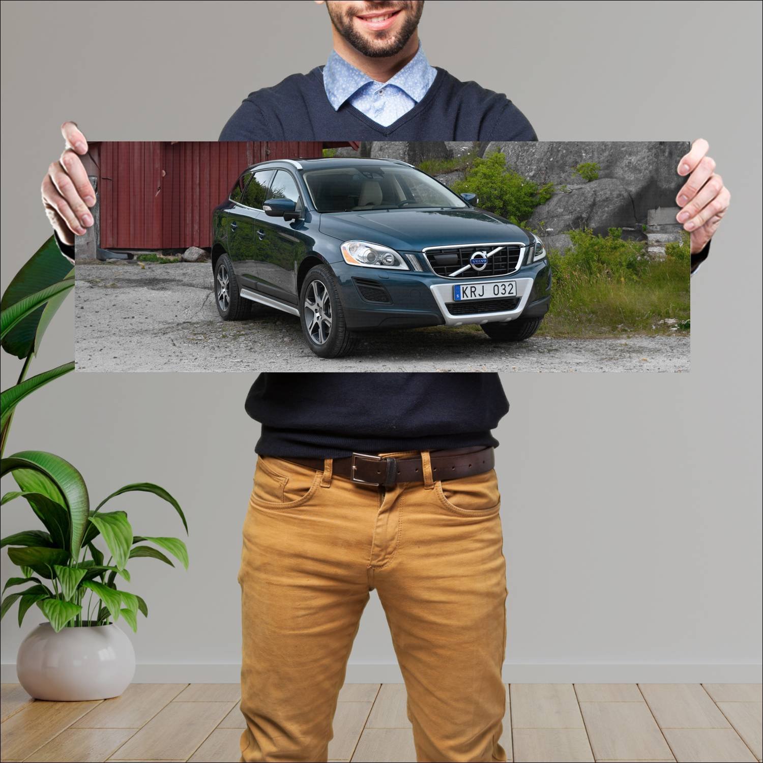 Cuadro grande 30x80cm 2008 volvo xc60 auto 250 Volvo