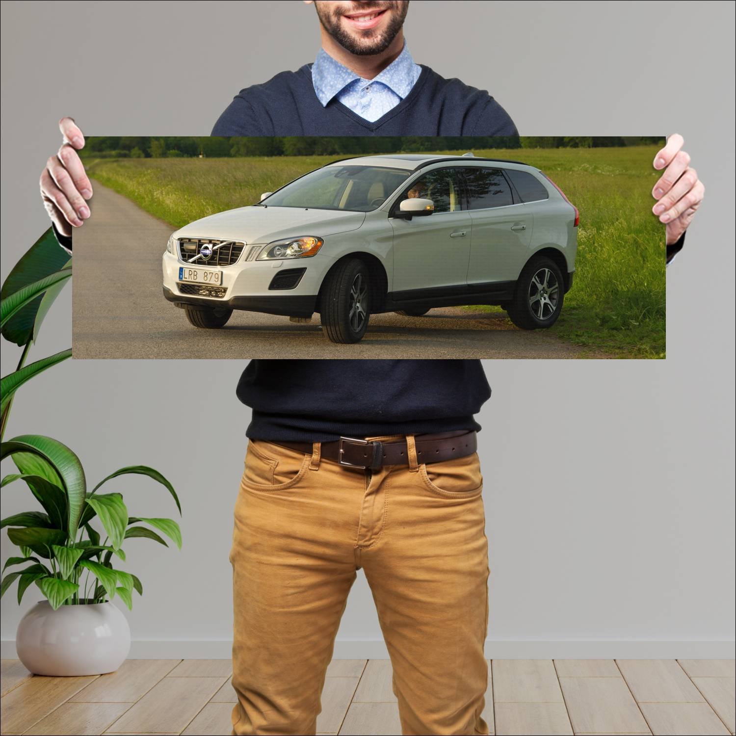 Cuadro grande 30x80cm 2008 volvo xc60 auto 251 Volvo