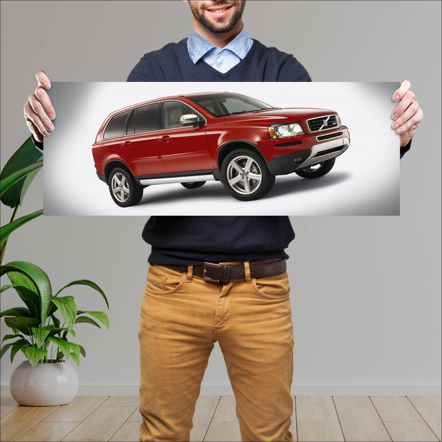 Cuadro grande 30x80cm 2008 volvo xc90 v8 r design 263 Volvo
