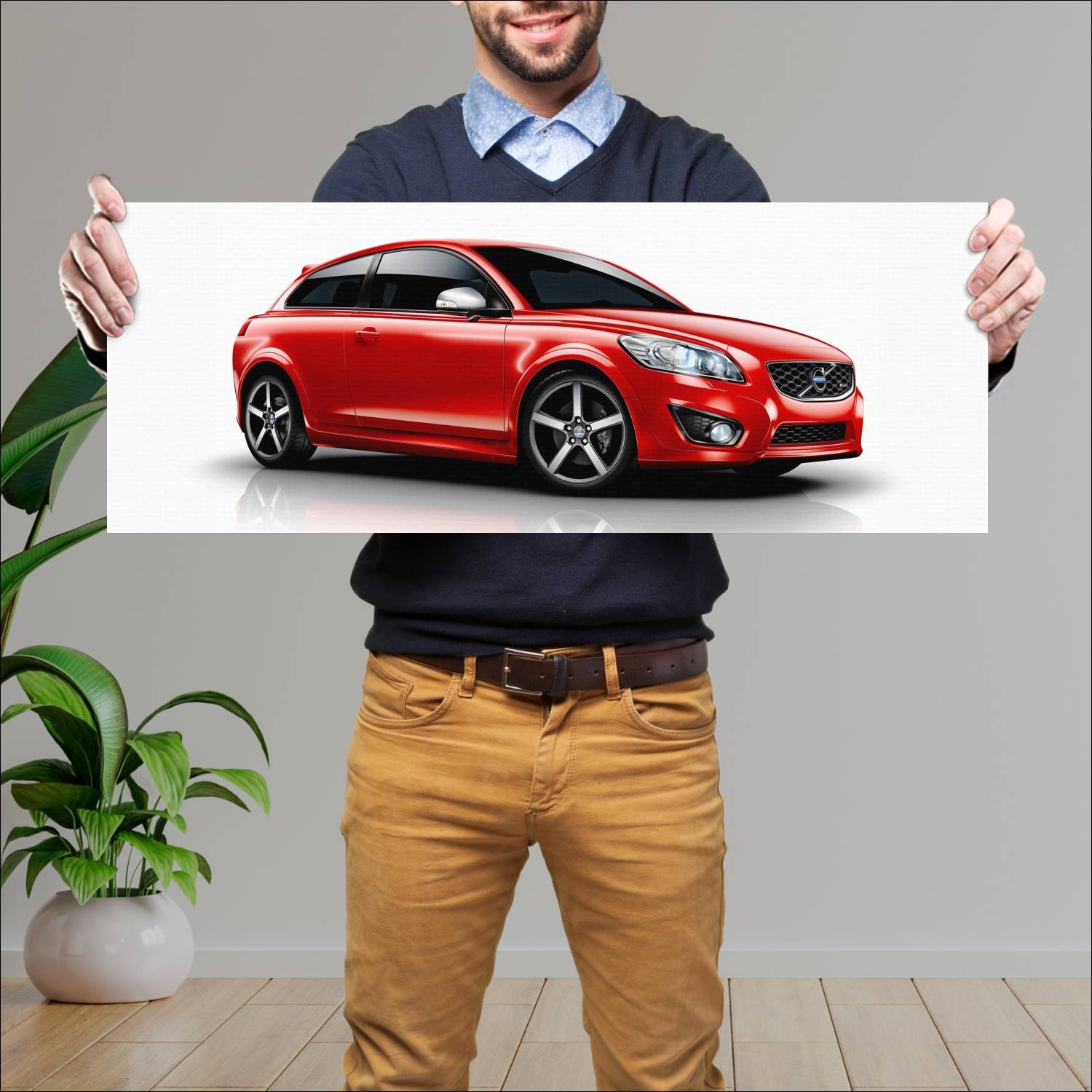 Cuadro grande 30x80cm 2009 volvo c30 r design Volvo
