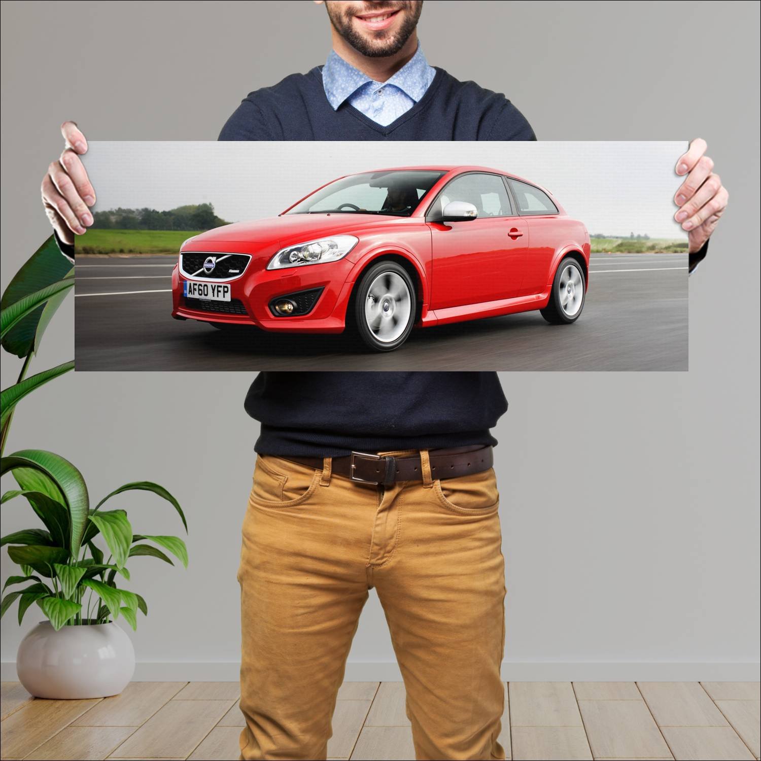 Cuadro grande 30x80cm 2009 volvo c30 r design uk 3 269 Volvo