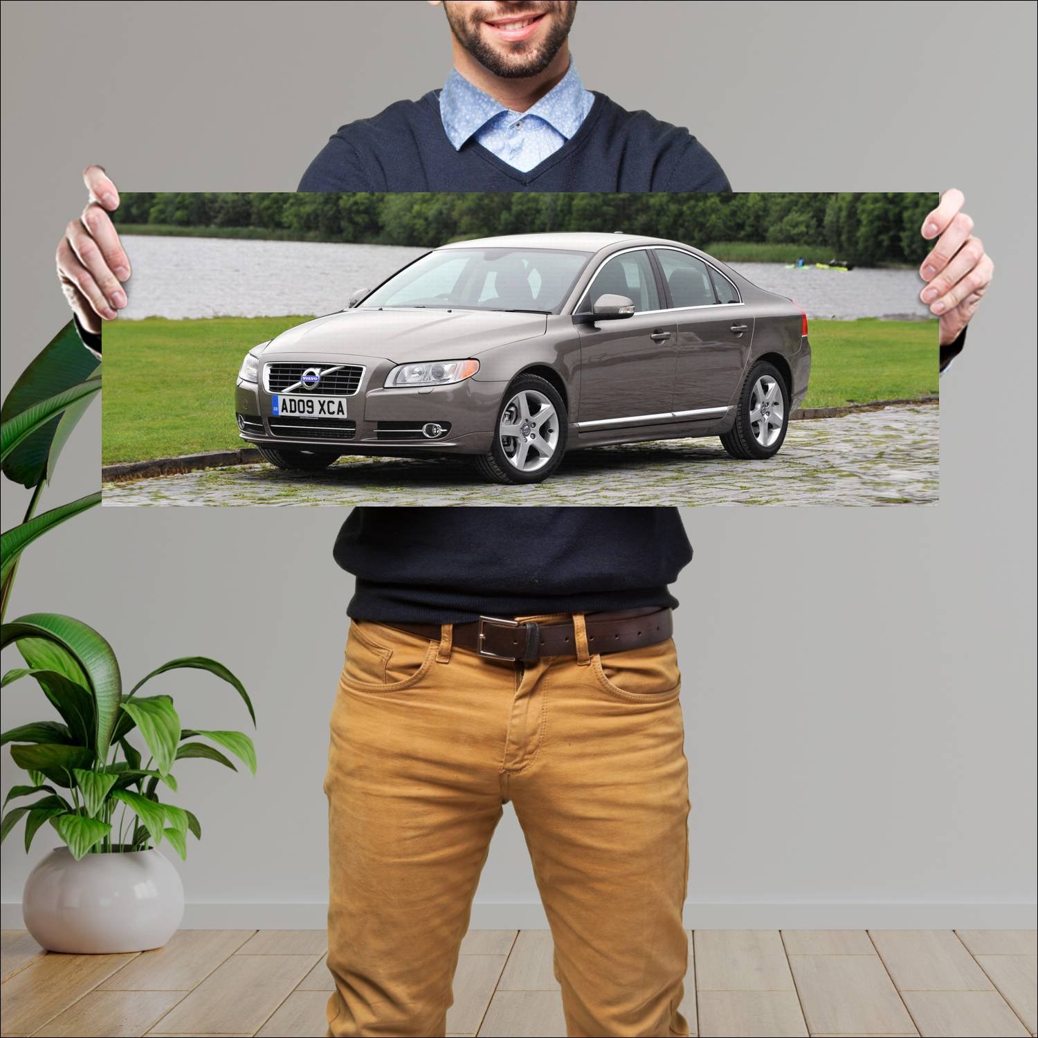 Cuadro grande 30x80cm 2009 volvo s80 uk auto 271 Volvo