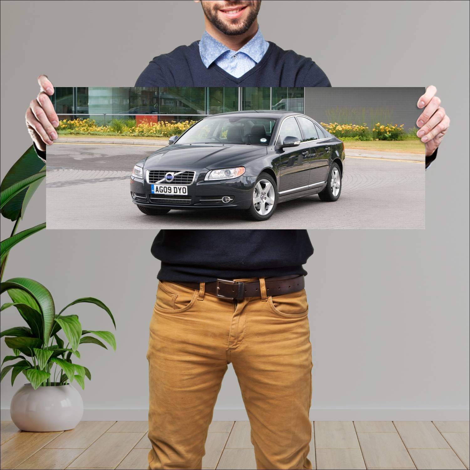 Cuadro grande 30x80cm 2009 volvo s80 uk auto 272 Volvo