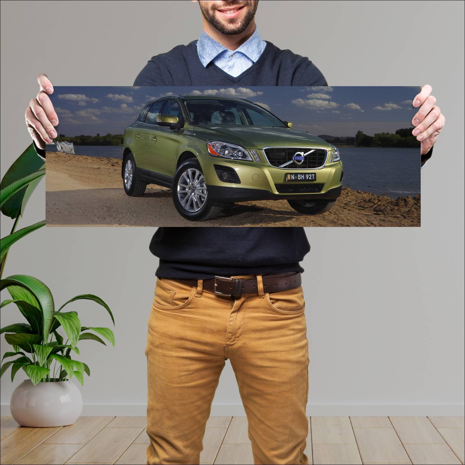 Cuadro grande 30x80cm 2009 volvo xc60 au auto 282 Volvo