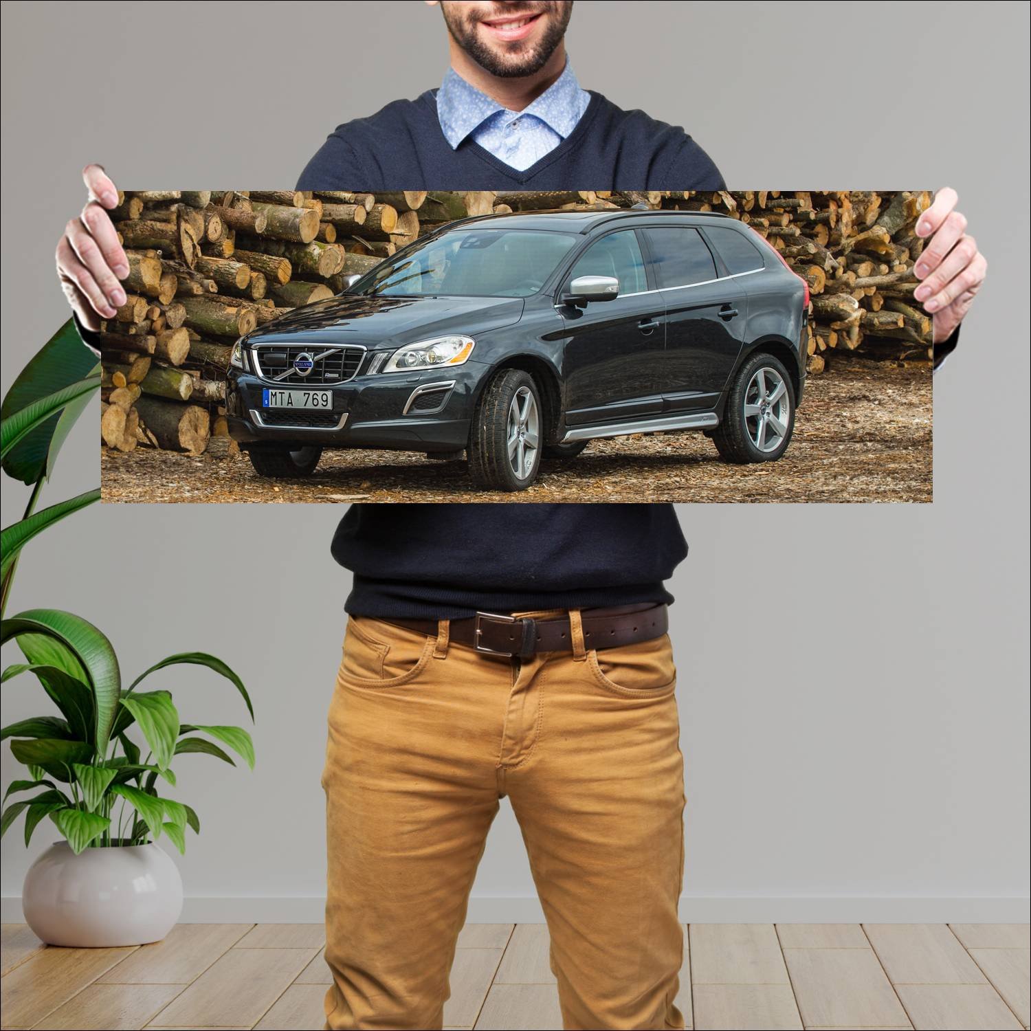 Cuadro grande 30x80cm 2009 volvo xc60 r design 311 284 Volvo