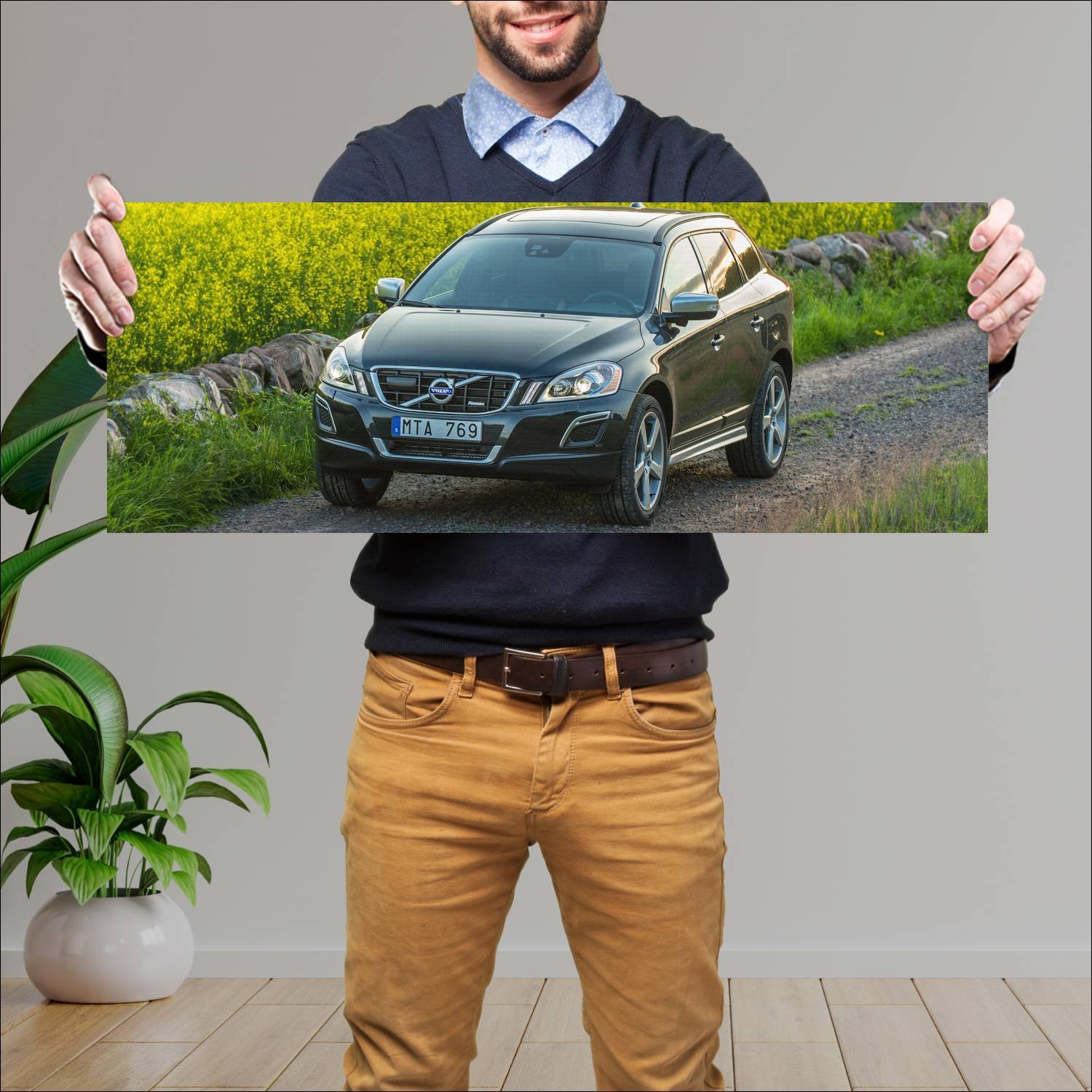 Cuadro grande 30x80cm 2009 volvo xc60 r design 311 285 Volvo