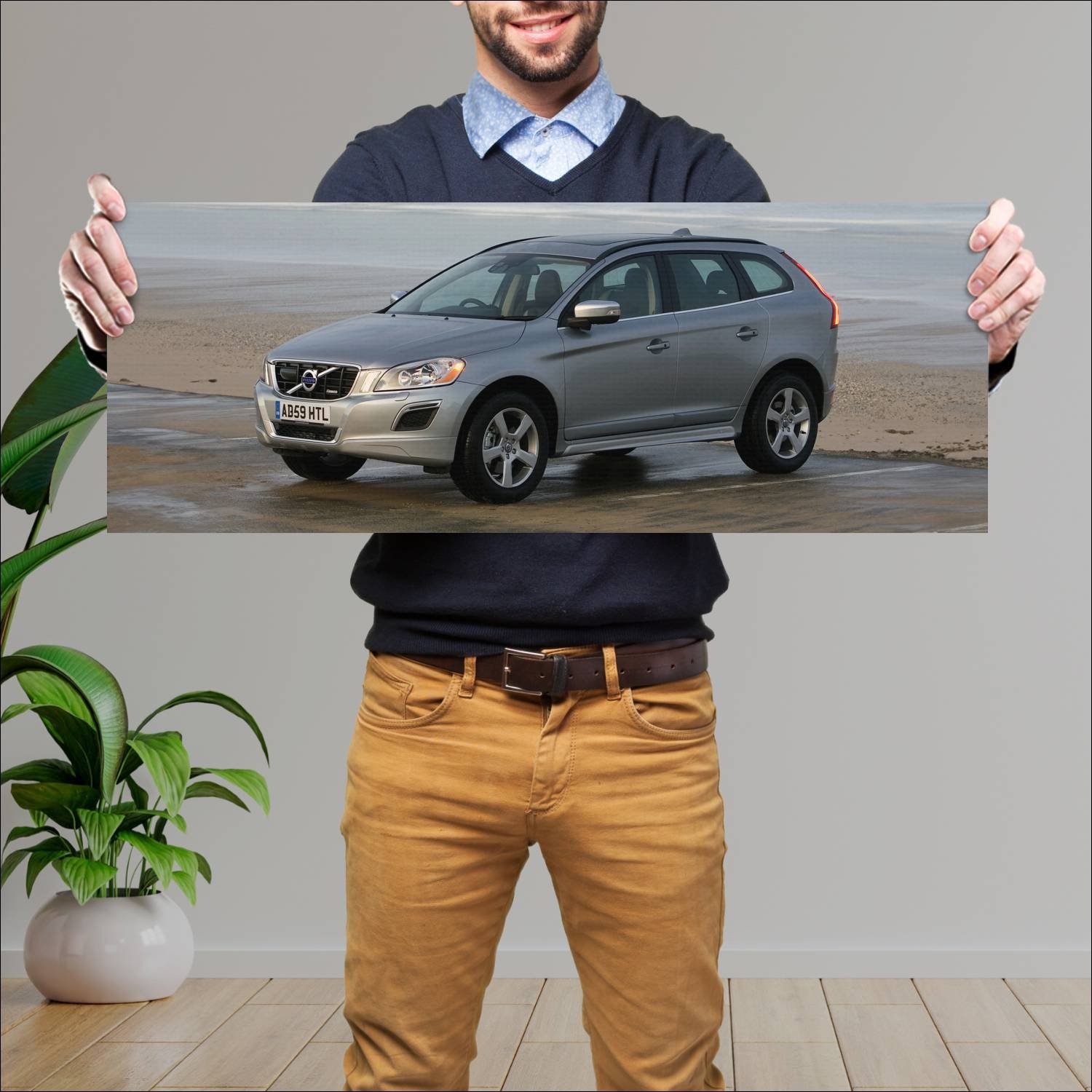 Cuadro grande 30x80cm 2009 volvo xc60 r design uk 288 Volvo