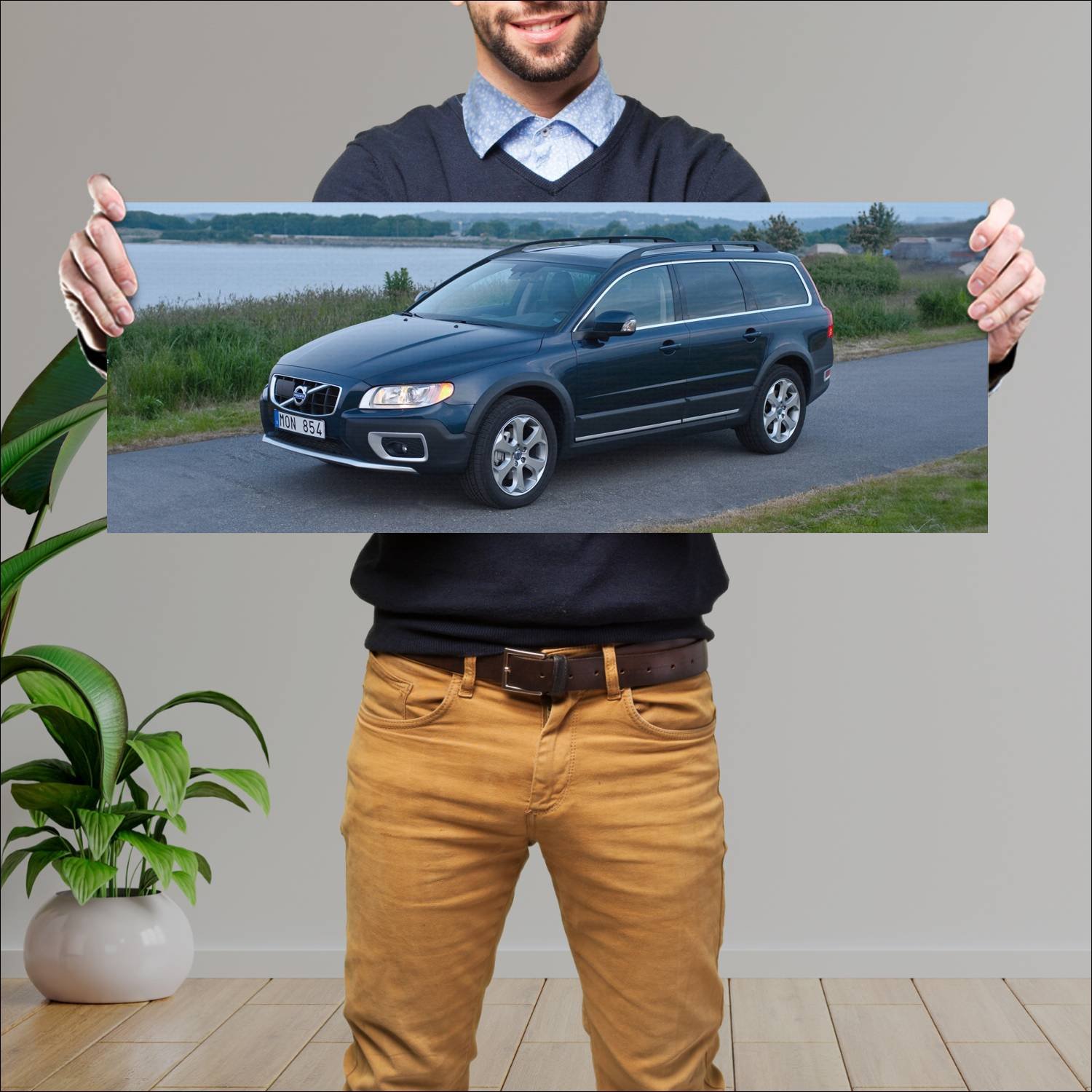 Cuadro grande 30x80cm 2009 volvo xc70 auto 290 Volvo