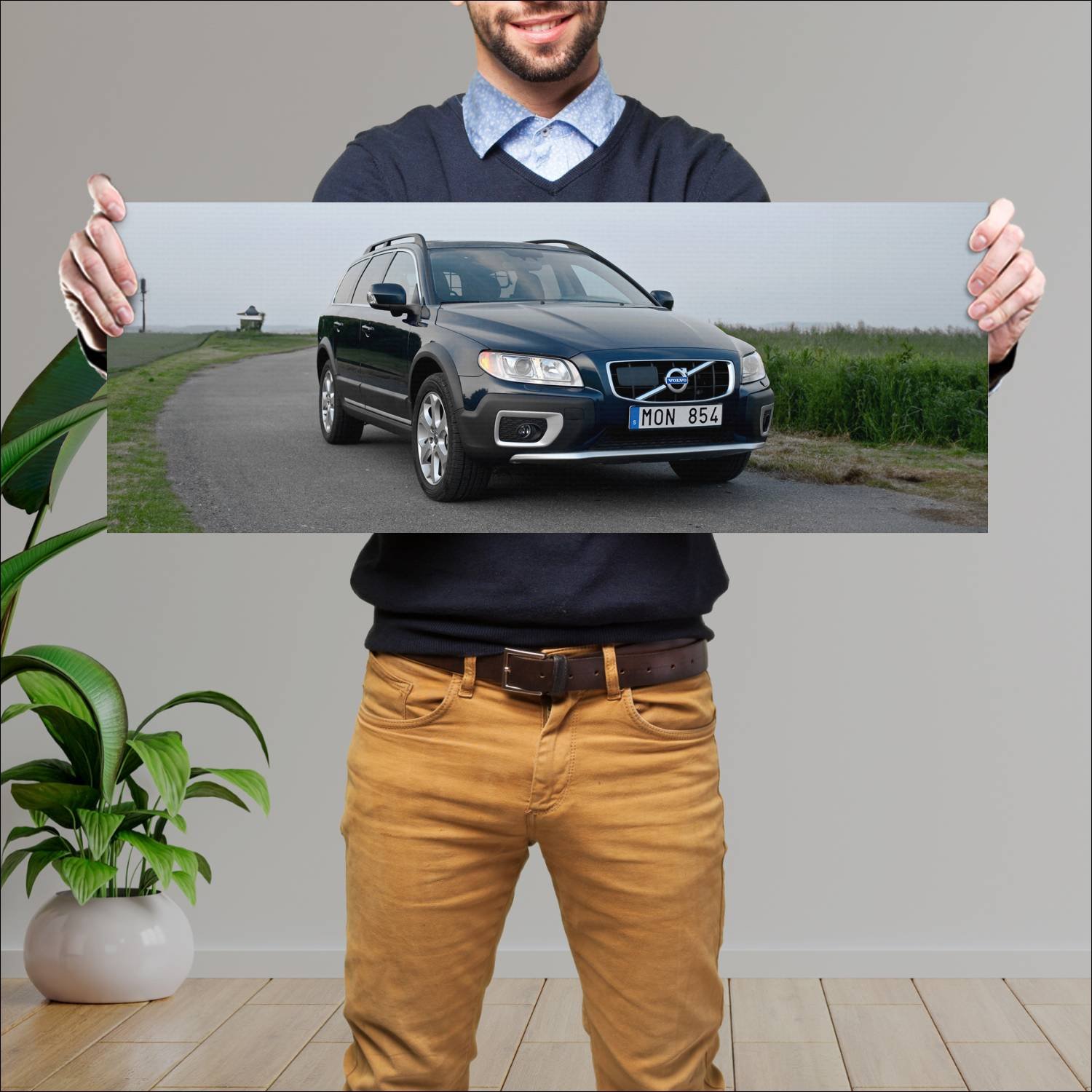 Cuadro grande 30x80cm 2009 volvo xc70 auto 291 Volvo