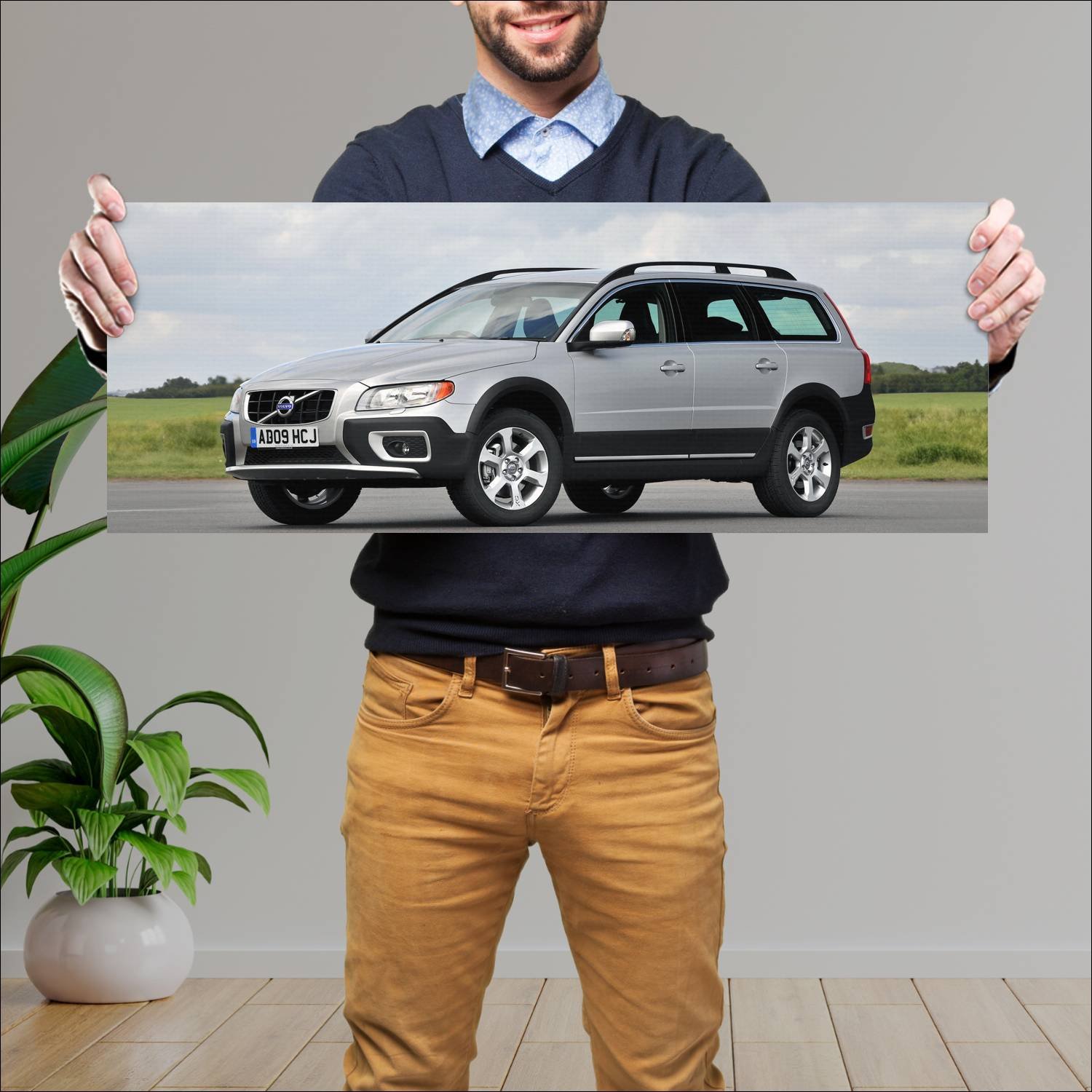 Cuadro grande 30x80cm 2009 volvo xc70 uk auto 292 Volvo