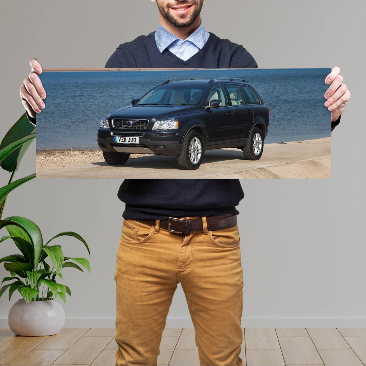 Cuadro grande 30x80cm 2009 volvo xc90 uk auto 297 Volvo