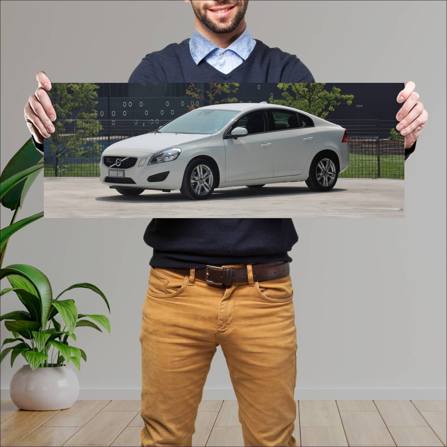 Cuadro grande 30x80cm 2010 volvo s60 auto 312 Volvo