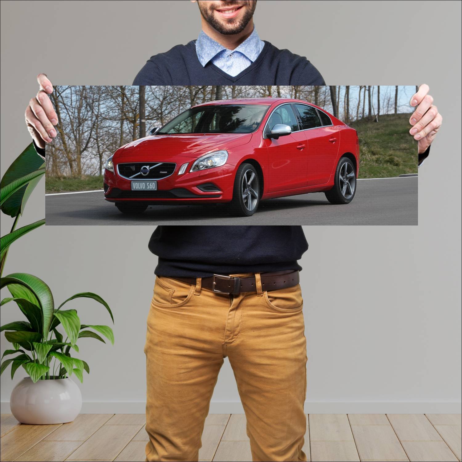 Cuadro grande 30x80cm 2010 volvo s60 r design Volvo