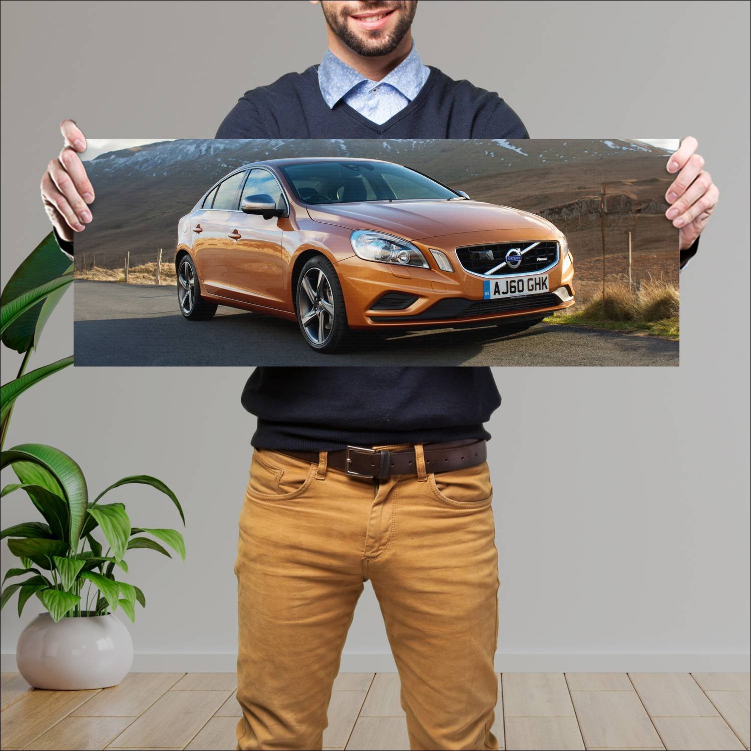 Cuadro grande 30x80cm 2010 volvo s60 r design uk 3 319 Volvo