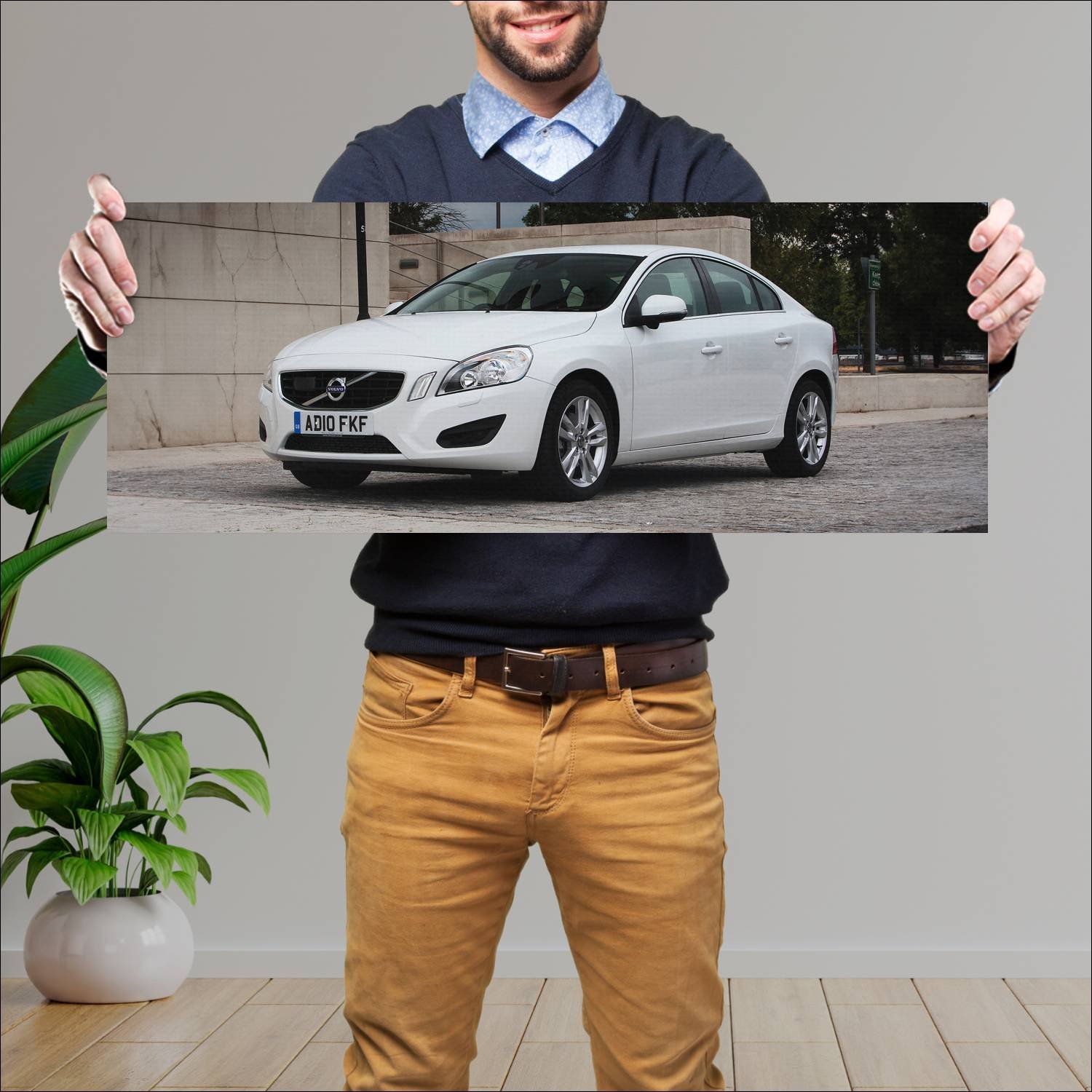 Cuadro grande 30x80cm 2010 volvo s60 uk auto 321 Volvo