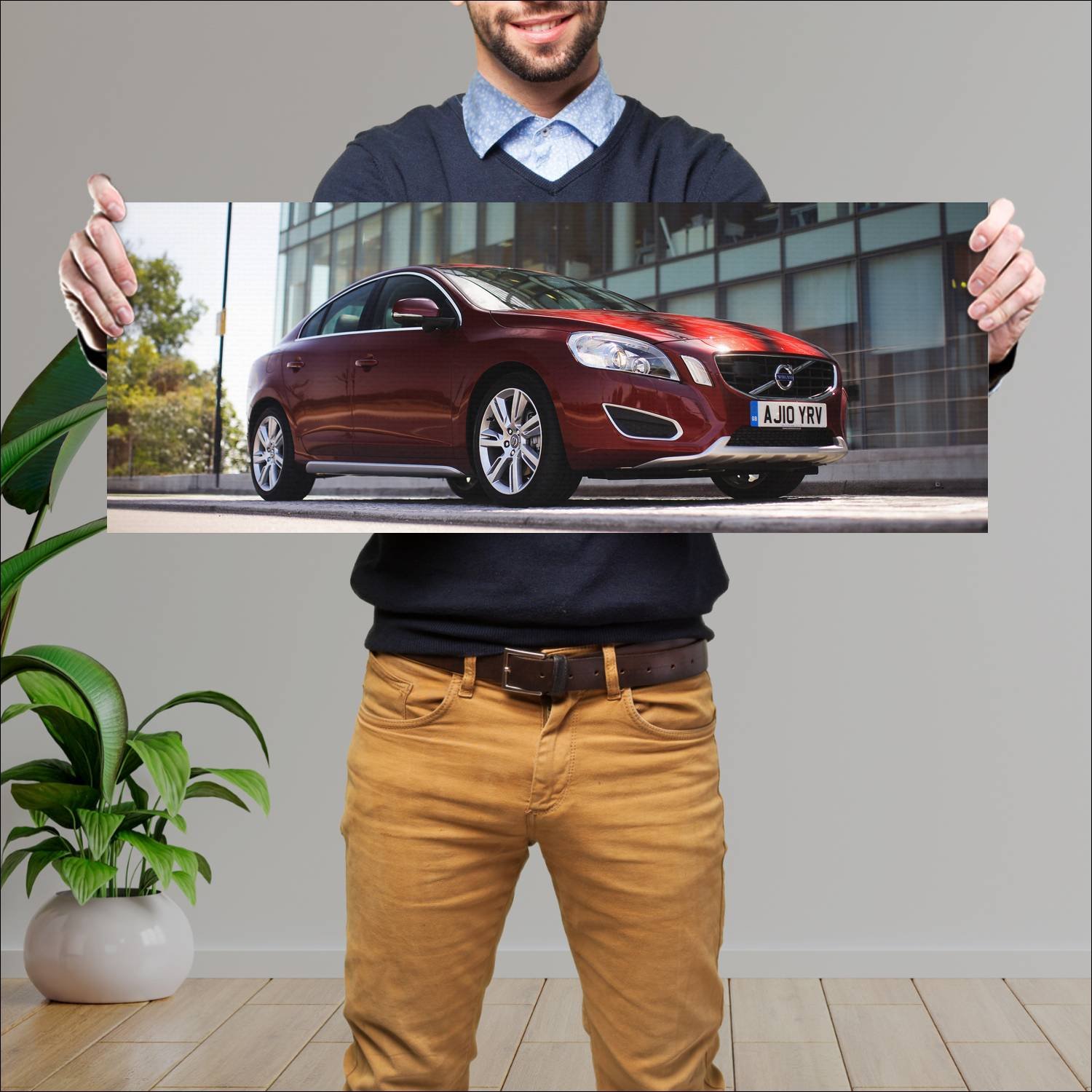 Cuadro grande 30x80cm 2010 volvo s60 uk auto 322 Volvo