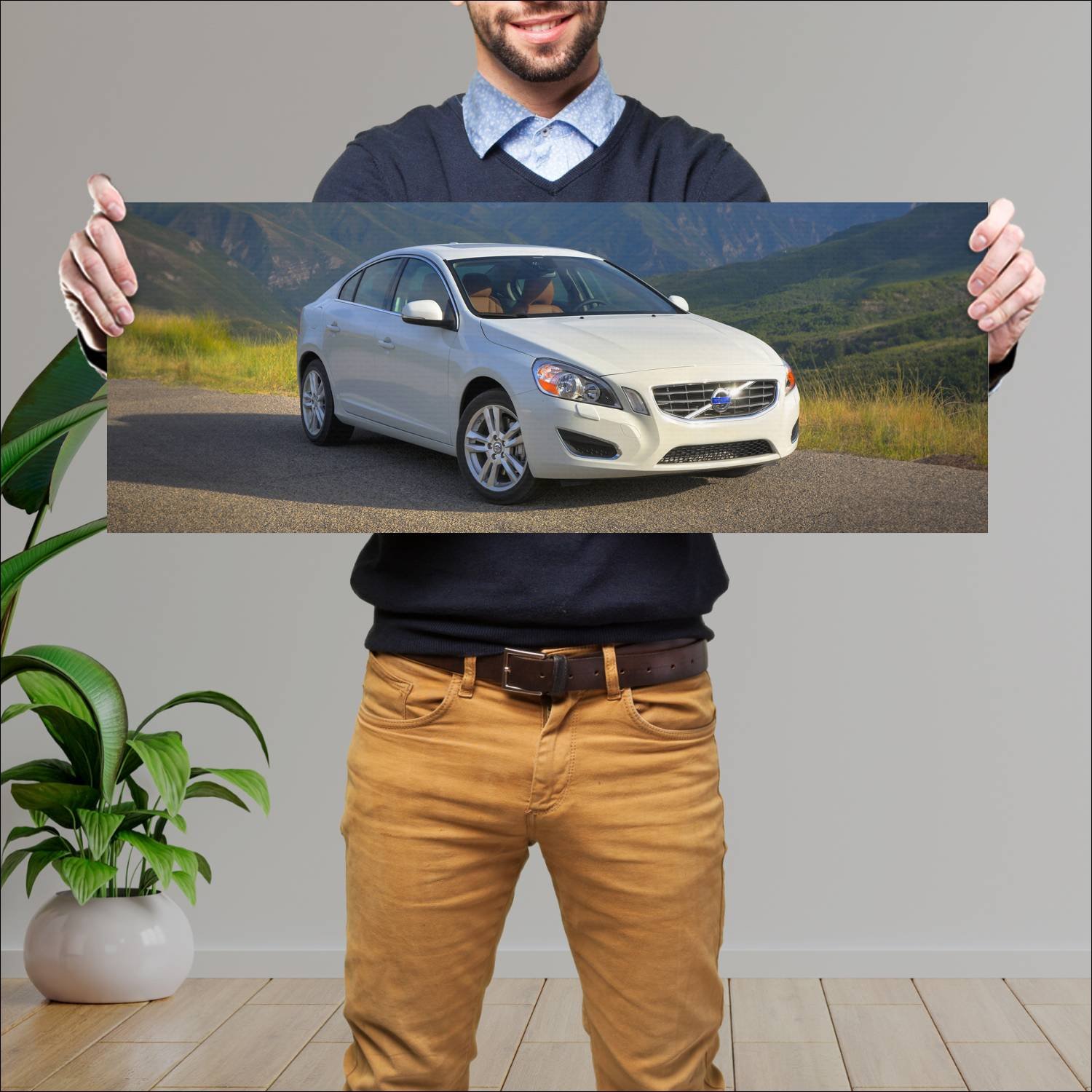 Cuadro grande 30x80cm 2010 volvo s60 us auto 323 Volvo