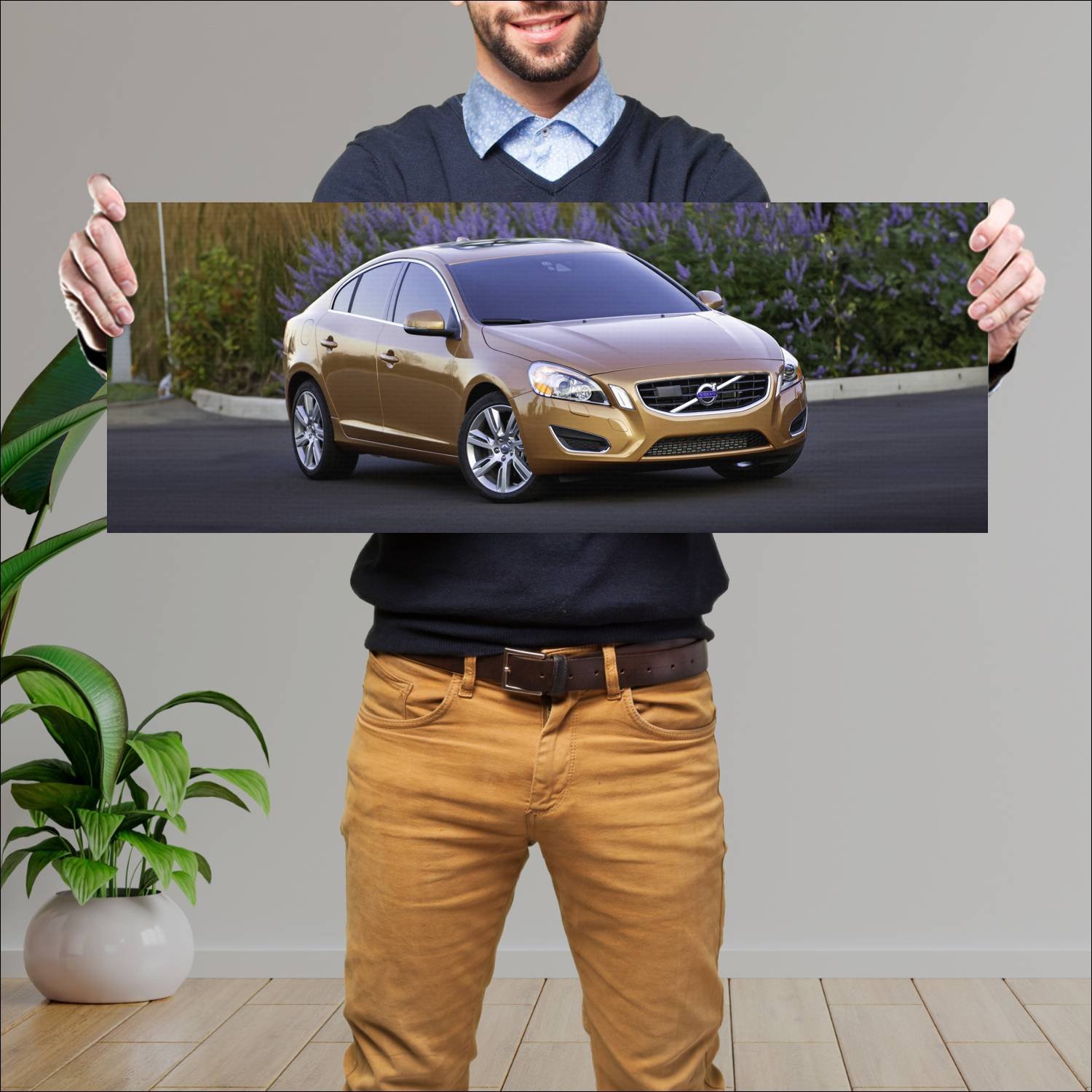 Cuadro grande 30x80cm 2010 volvo s60 us auto 324 Volvo