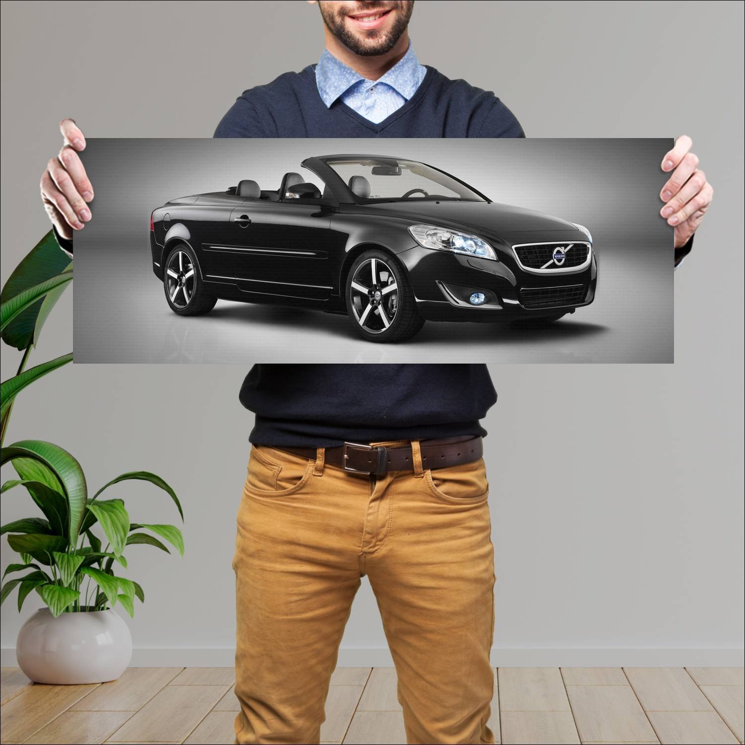 Cuadro grande 30x80cm 2011 volvo c70 inscription 3 338 Volvo