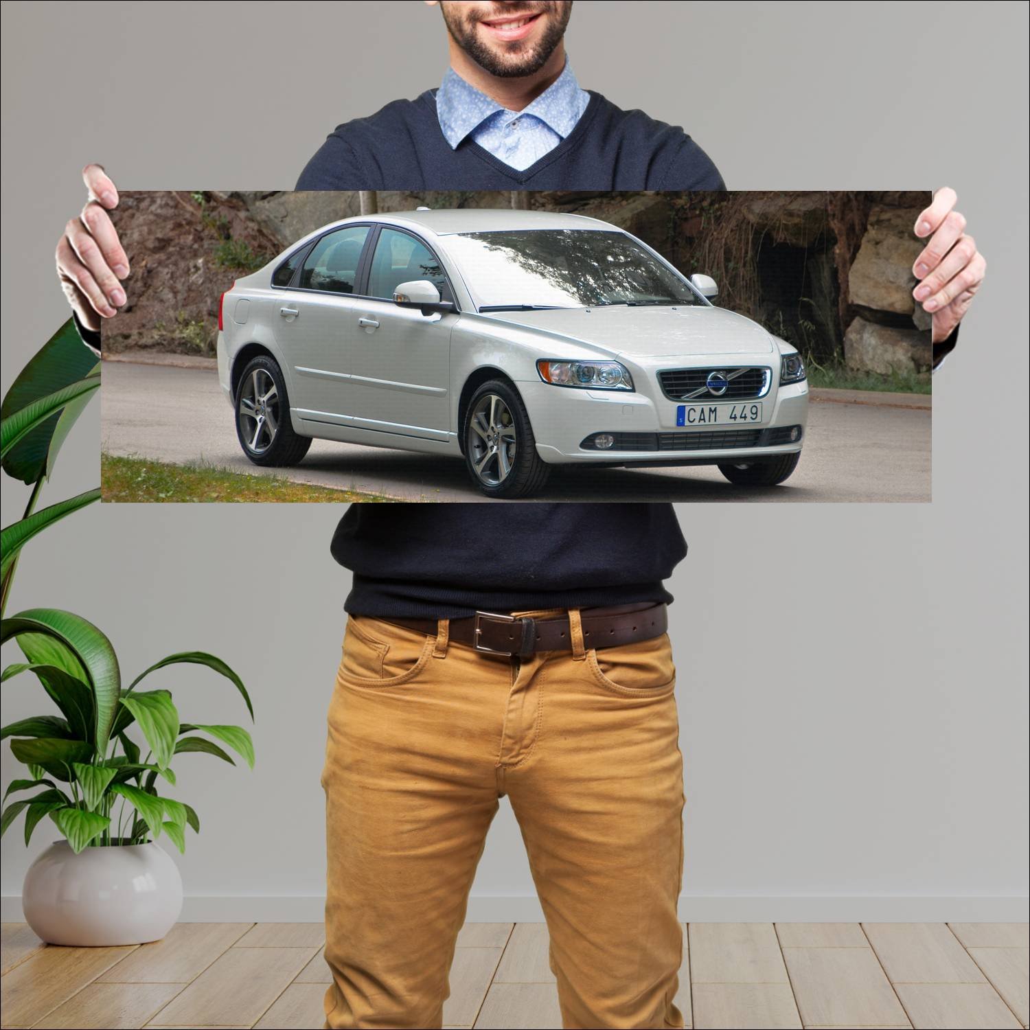 Cuadro grande 30x80cm 2011 volvo s40 classic auto 339 Volvo
