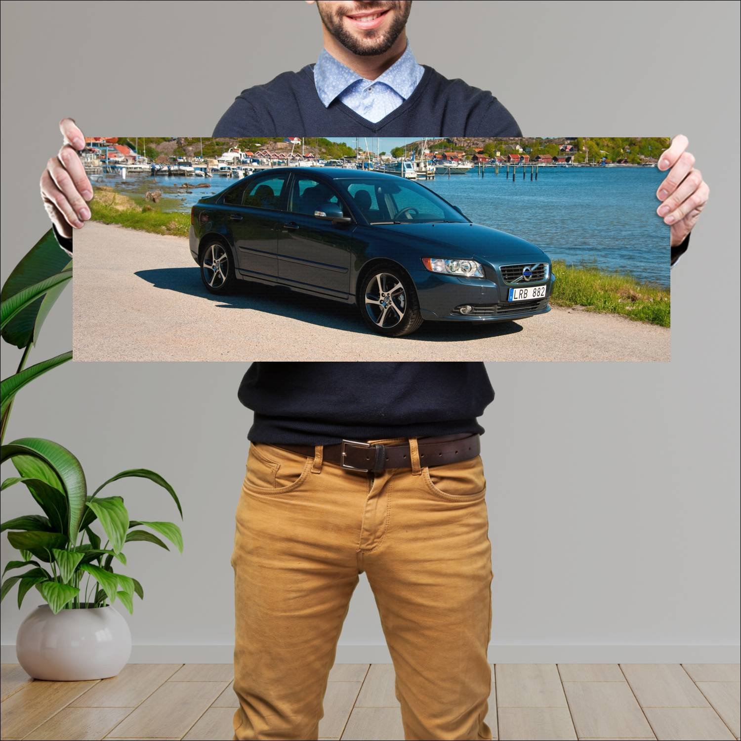Cuadro grande 30x80cm 2011 volvo s40 classic auto 340 Volvo