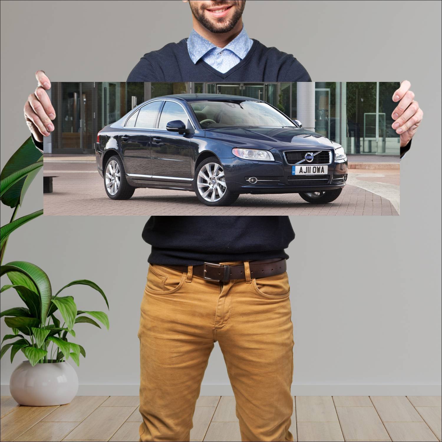 Cuadro grande 30x80cm 2011 volvo s80 uk auto 343 Volvo
