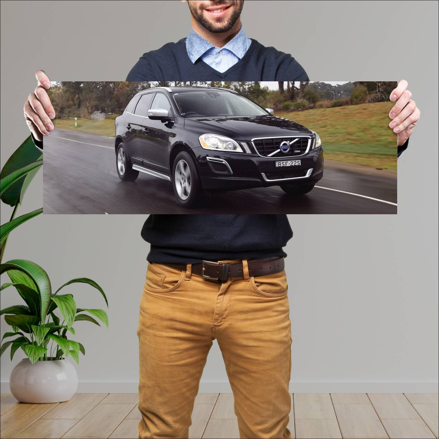 Cuadro grande 30x80cm 2011 volvo xc60 r design au 353 Volvo