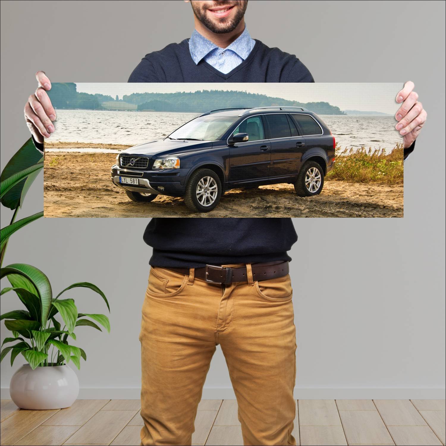 Cuadro grande 30x80cm 2011 volvo xc90 Volvo