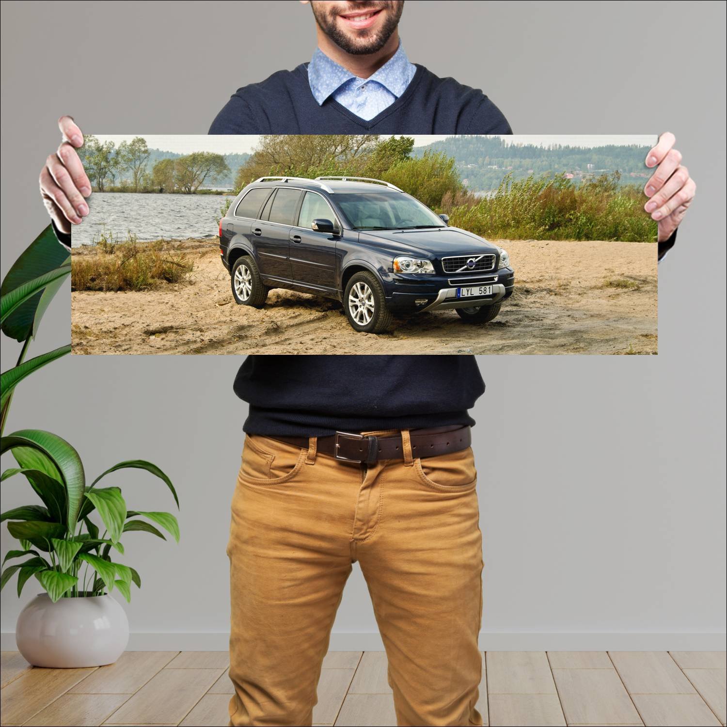 Cuadro grande 30x80cm 2011 volvo xc90 Volvo