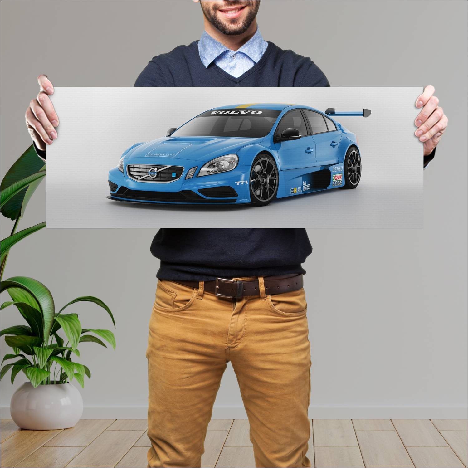 Cuadro grande 30x80cm 2012 volvo s60 tta auto 357 Volvo