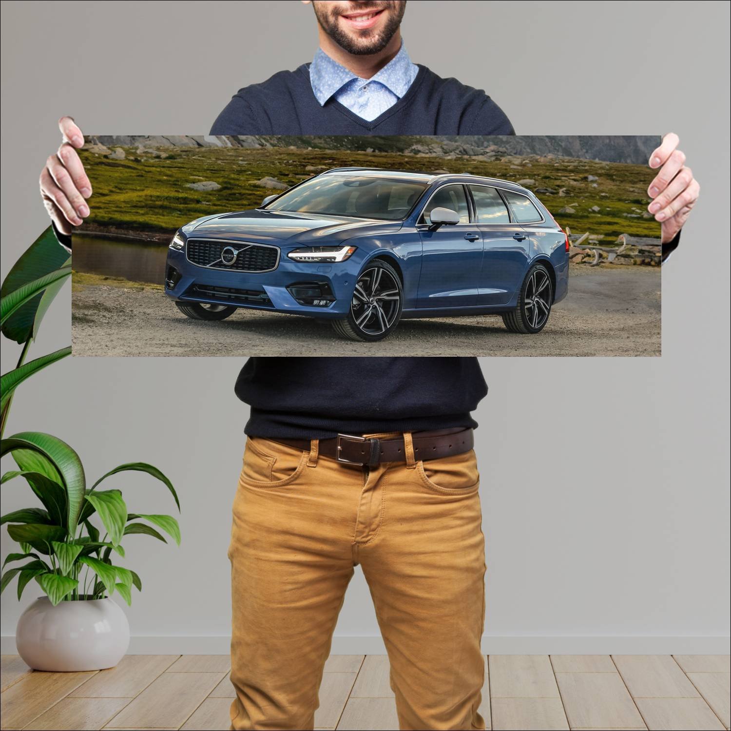 Cuadro grande 30x80cm 2018 volvo v90 r design us 7 567 Volvo