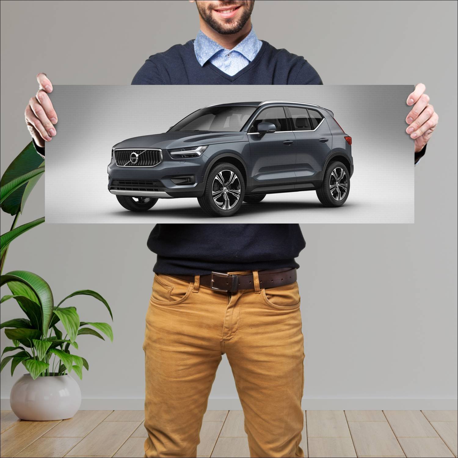 Cuadro grande 30x80cm 2018 volvo xc40 inscription 569 Volvo