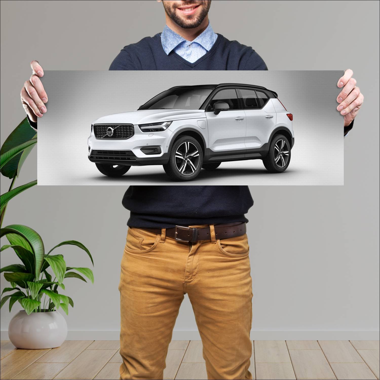Cuadro grande 30x80cm 2018 volvo xc40 twin engine 571 Volvo