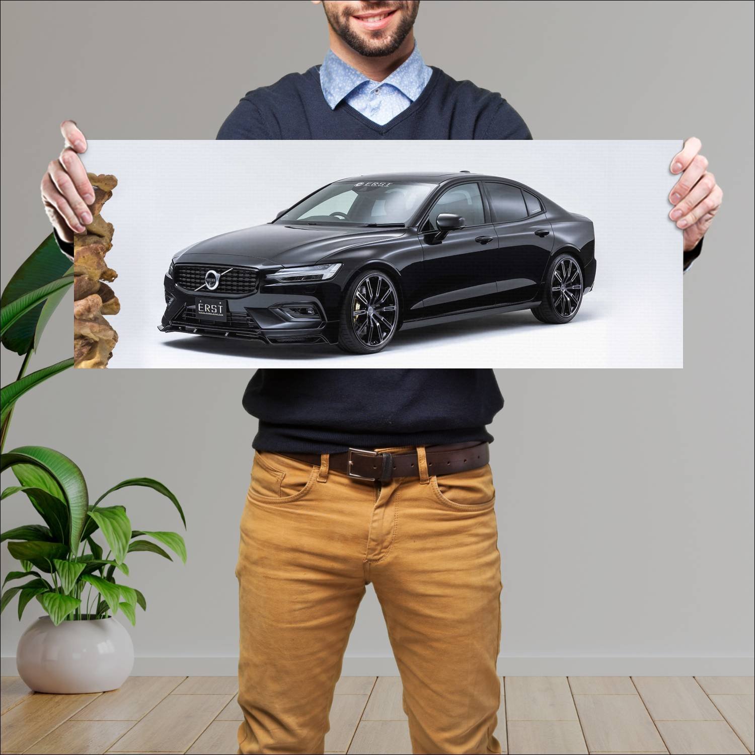 Cuadro grande 30x80cm 2019 volvo s60 by erst auto 575 Volvo