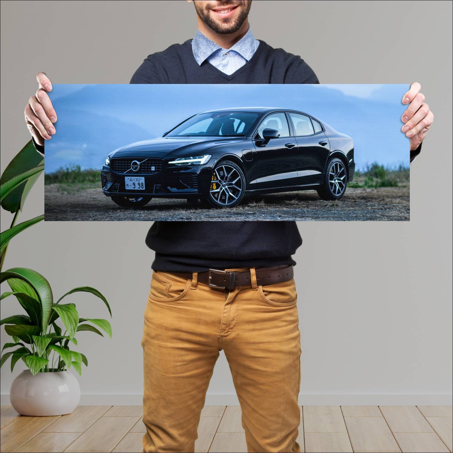 Cuadro grande 30x80cm 2019 volvo s60 polestar engi 578 Volvo