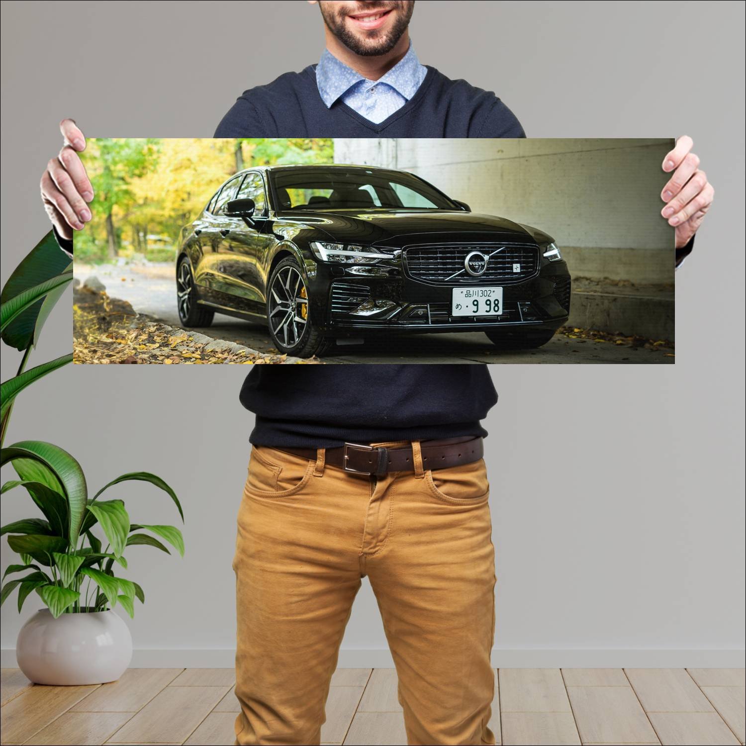 Cuadro grande 30x80cm 2019 volvo s60 polestar engi 579 Volvo