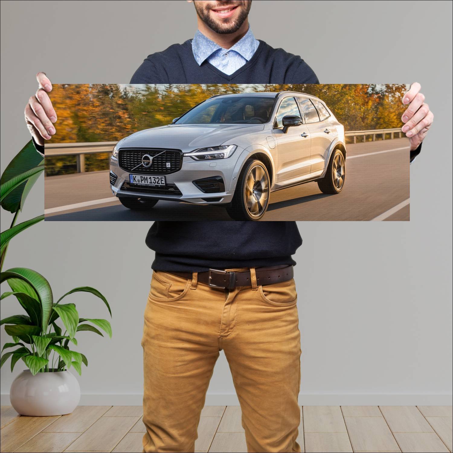 Cuadro grande 30x80cm 2019 volvo xc60 polestar eng 595 Volvo