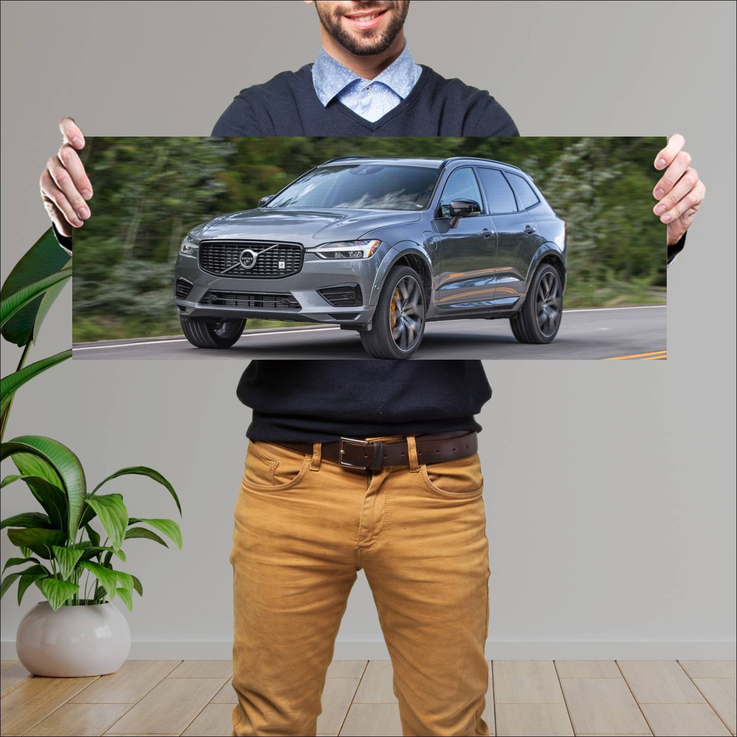 Cuadro grande 30x80cm 2019 volvo xc60 polestar eng 597 Volvo