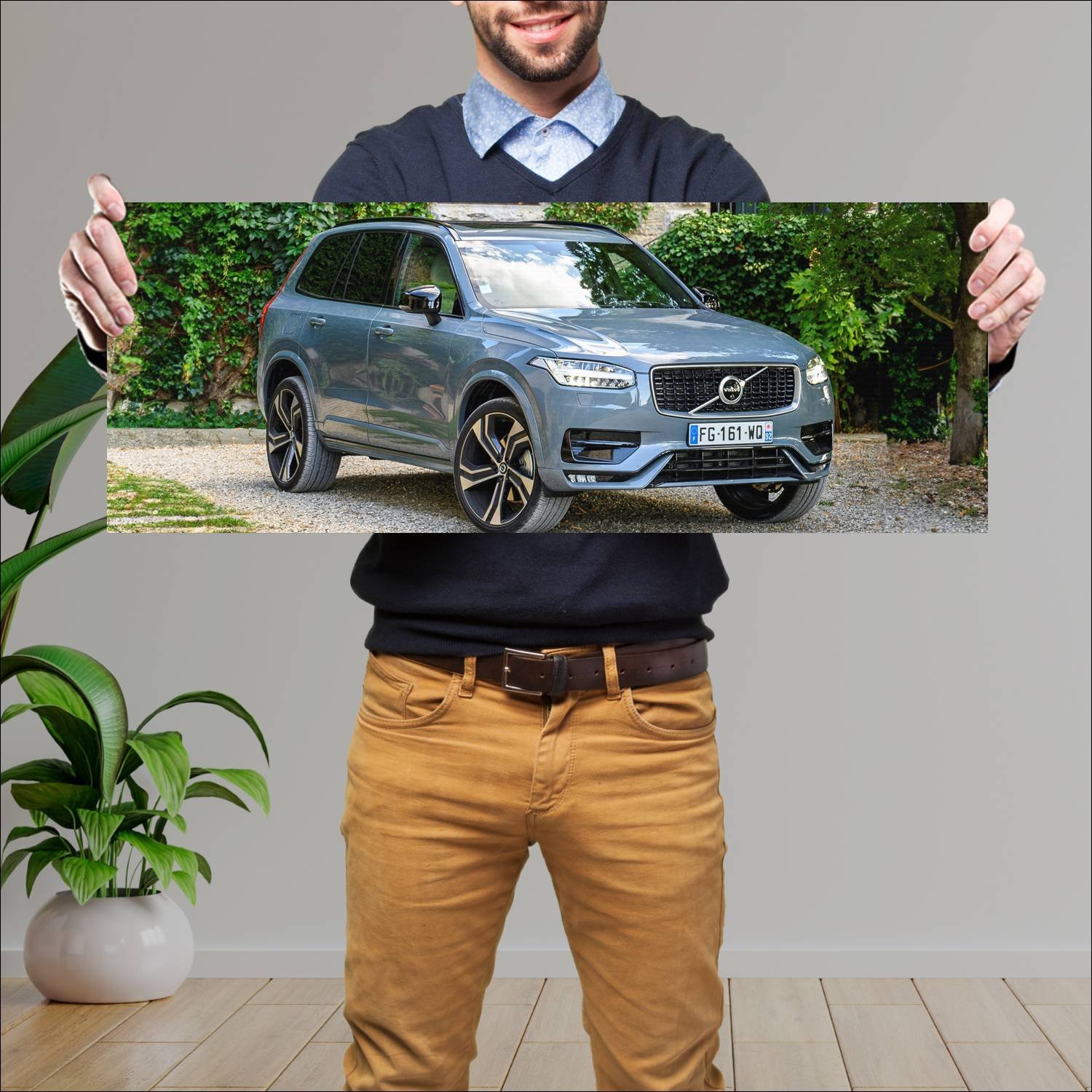 Cuadro grande 30x80cm 2019 volvo xc90 r design 959 600 Volvo